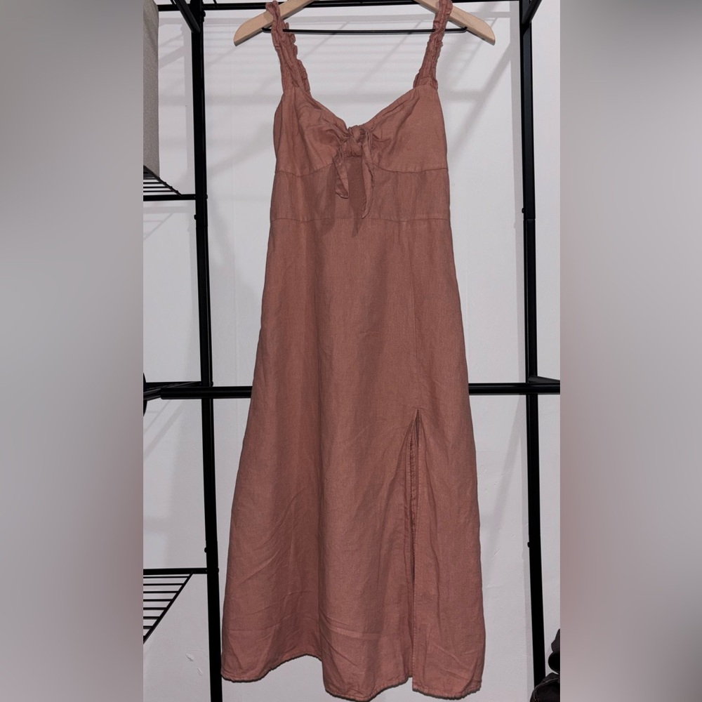 Zara - Casual Dusty Pink Midi Dress